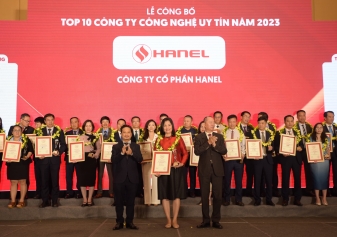 LỄ CÔNG BỐ TOP 10 CÔNG TY UY TÍN NGÀNH NGÂN HÀNG - BẢO HIỂM - CÔNG NGHỆ NĂM 2023 GỌI TÊN HANEL  